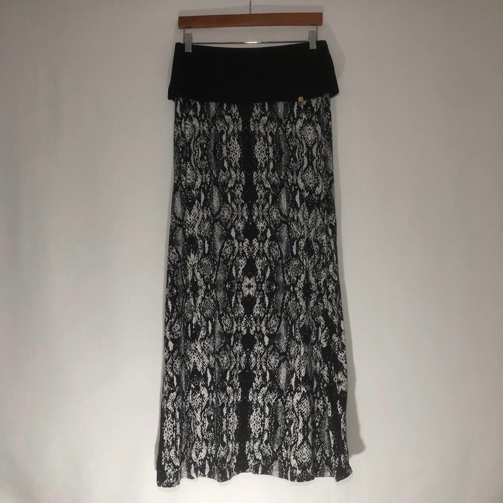MEDIUM BLACK & WHITE CALVIN KLEIN MAXI SKIRT